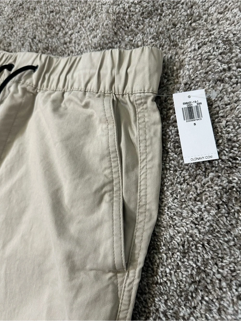 Old Navy Men’s Tan Modern Joggers NWT Size  Small